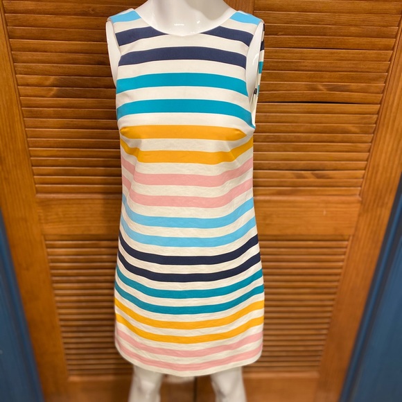 Zara Rainbow Multicolored Stripped Summer Dress - Picture 5 of 6